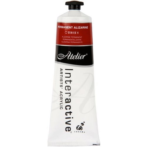 Atelier Interactive Acrylic Paint S4 80ml Permanent Alizarine