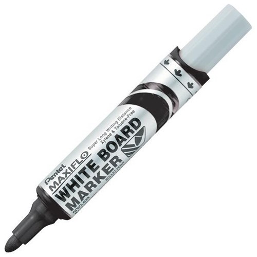 Pentel Maxiflo Black Whiteboard Marker Bullet Tip