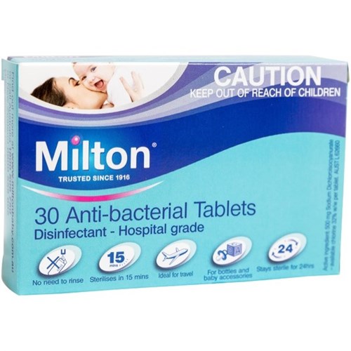 Milton Antibacterial Sterilization Tablets, Pack of 30
