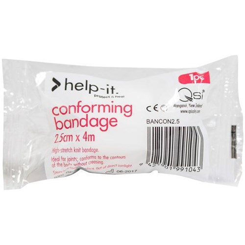 Help-It Conforming Bandage Light-weight Stretch 25mmx4m