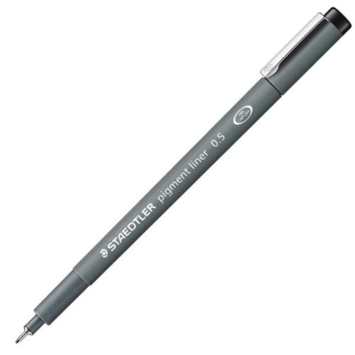 Staedtler Mars Graphic Black Pigment Liner Pen Fine Tip 0.5mm