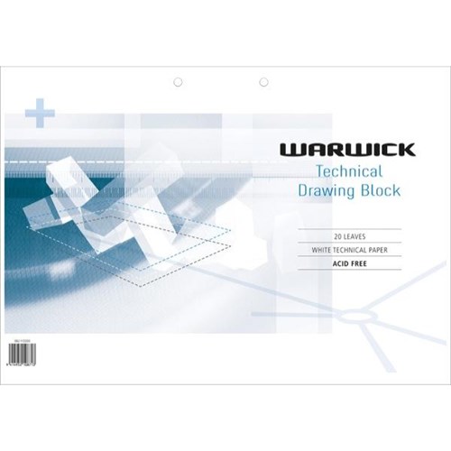 Warwick Technical Drawing Pad Refill A3 20 Leaves