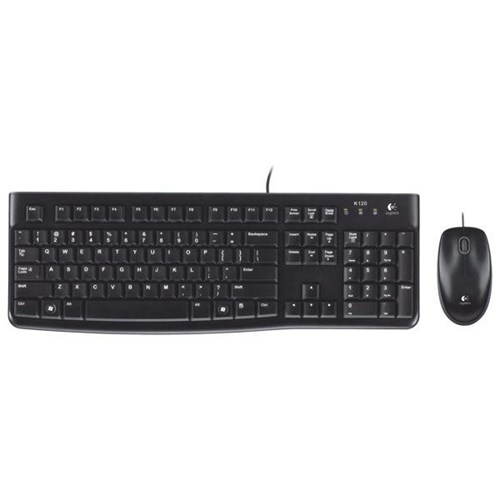 Logitech MK120 Wired Keyboard & Mouse Desktop Set