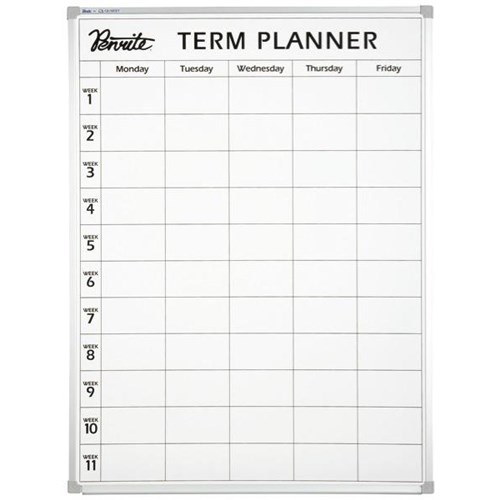 Penrite Term Planner Whiteboard Magnetic 1200 x 900mm