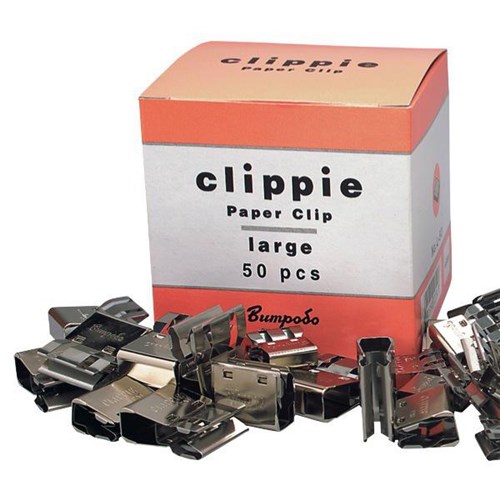 Clippie Paper Clips Large, Box of 50