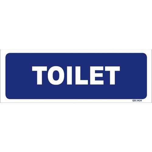 Toilet Sign 340x120mm