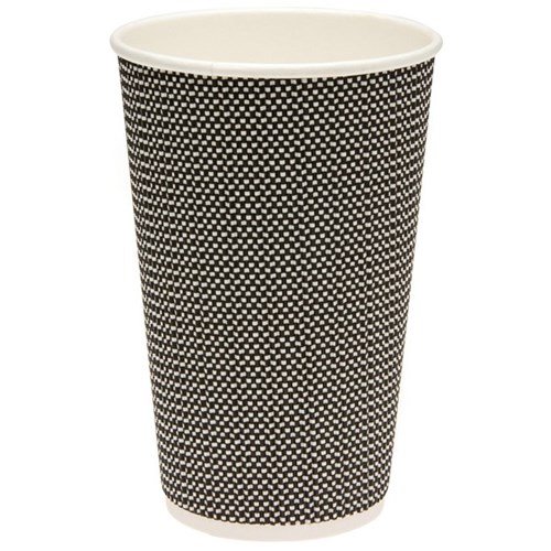 Pizazz Twist Hot Paper Cups Slate 485ml, Carton of 500