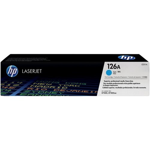 HP 126A Cyan Laser Toner Cartridge CE311A