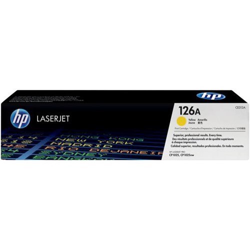 HP 126A Yellow Laser Toner Cartridge CE312A