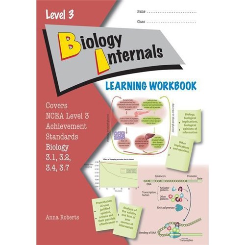 ESA Biology Internals 3.1 / 3.2 / 3.4 / 3.7 Learning Workbook Level 3 9780908340385