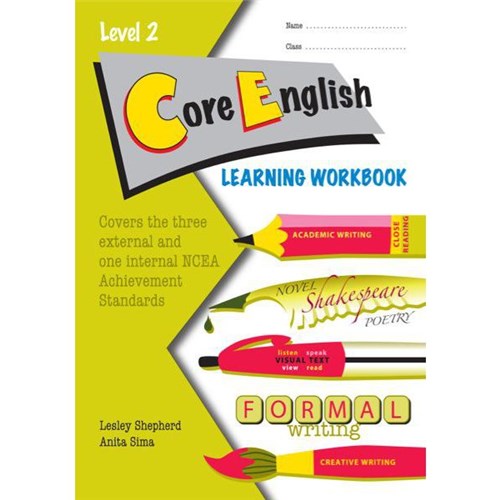 ESA Core English Learning Workbook Level 2 9781927297827