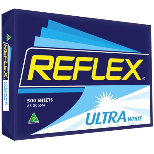 Reflex Ultra A3 80gsm Carbon Neutral White Copy Paper, Pack of 500