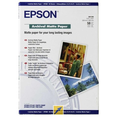 Epson A3+ 192gsm Archival Matte Inkjet Paper
