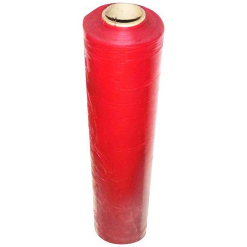 Blown Hand Pallet Wrap 500mm x 300m 25 Micron Red (Min.Order Qty 40 + multiples of 40)