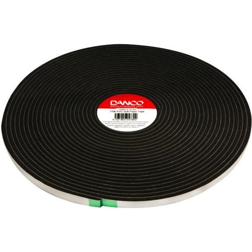 Danco 7706 PVC Foam Tape 12mm x 15.2m Black