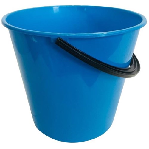 Plastic Bucket Round 9.6L Blue