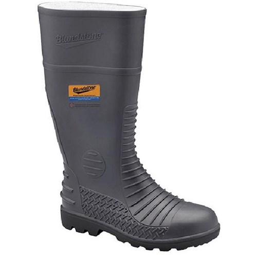 Blundstone Steel Cap Safety Gumboots Grey Size 13