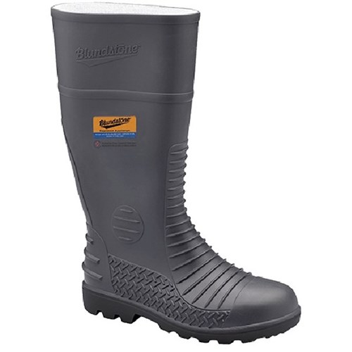 Blundstone Steel Cap Safety Gumboots Grey Size 5