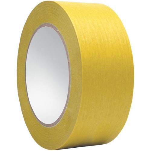 Crepe Masking Tape 48mm x 50m AS817-004 Yellow, Carton of 24