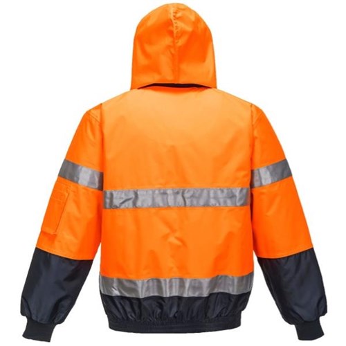 Portwest Hi Vis Bomber Jacket Day Night Orange/Navy 5XL