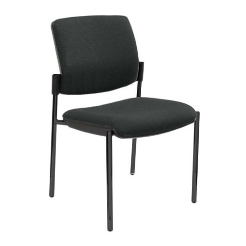 Venice Linea Chair Black 4 Leg Frame Nebula Fabric