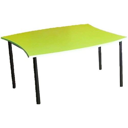 Window Table 900 Curved Out 1050x905x625mm Lime Green/Black
