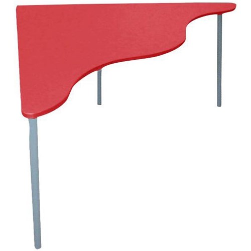 SitRite Group Wave Table Red/Grey