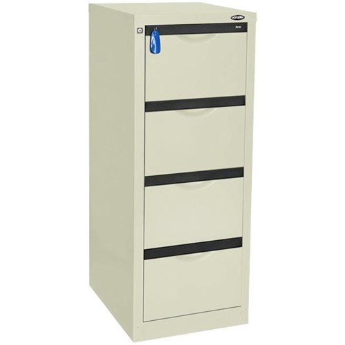 Europlan 505W Forte Filing Cabinet 4 Drawer Silver Quill