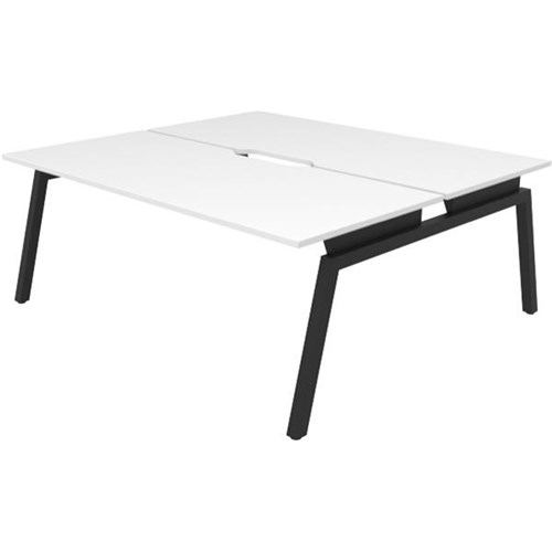 Balance Angle 2 User Desk 1800mm White/Black