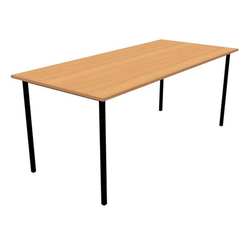 Canteen Table 1600x800mm Tawa/Black