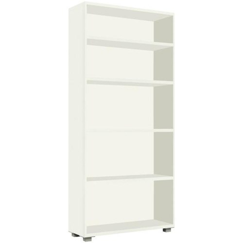 City Value Bookcase 1800mm Snowdrift White
