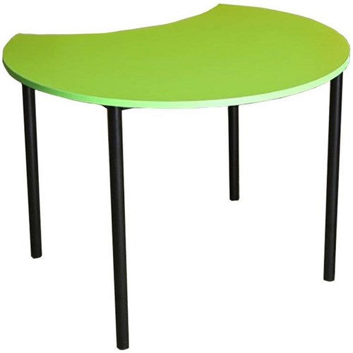 Crescent Table 685mm Lime Green