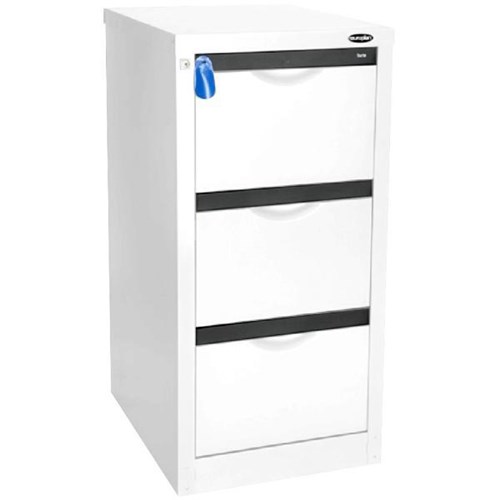 Europlan 505W Forte Filing Cabinet 3 Drawer Arctic White