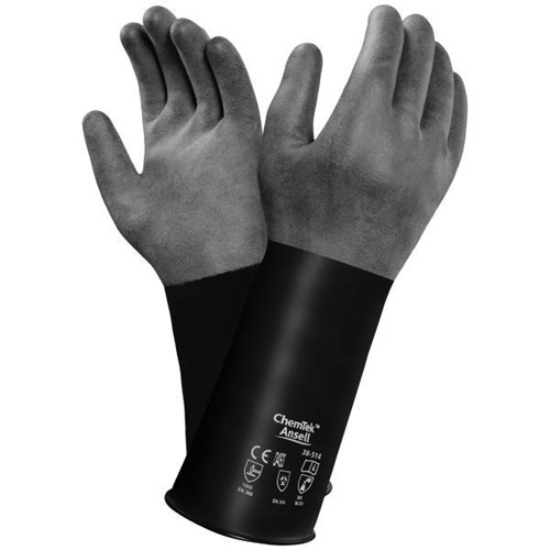 Ansell 38 - 514 Butyl Rubber Gloves, Pair