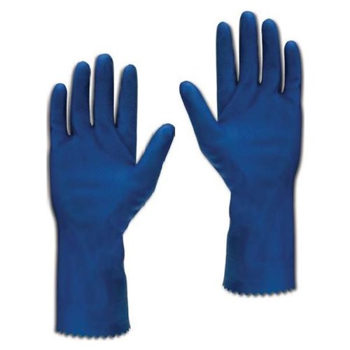 Ansell 354X Premium Rubber Gloves Blue, Pack of 12 Pairs