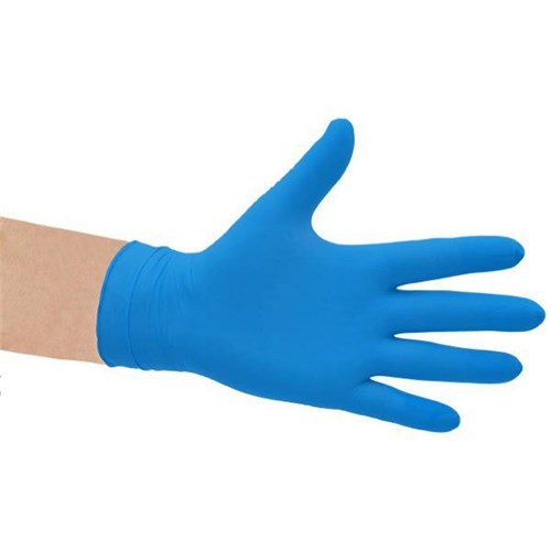 Selfgard Soft Touch Vitrile Gloves Powder Free Blue, Pack of 100