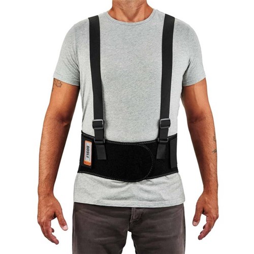 Ergodyne ProFlex 1600 Standard Elastic Back Support Brace Black