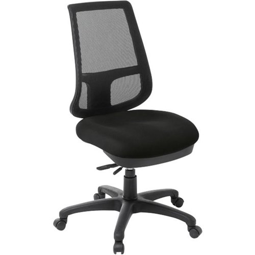 Eden Office Strategy Synchro Chair Mesh Back Poly Fabric/Black/Black