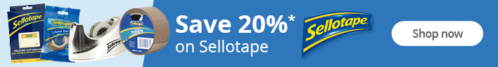 Save 20% on Sellotape Shop now.