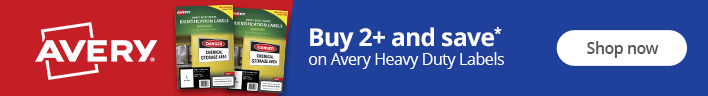 Buy 2+ and Save on Avery Heavy Duty Labels. Shop now.